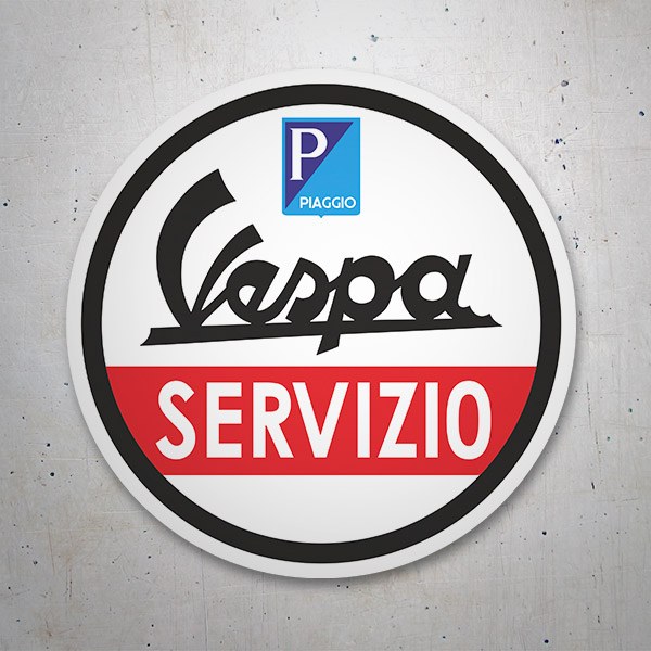 Autocollants: Vespa Servizio