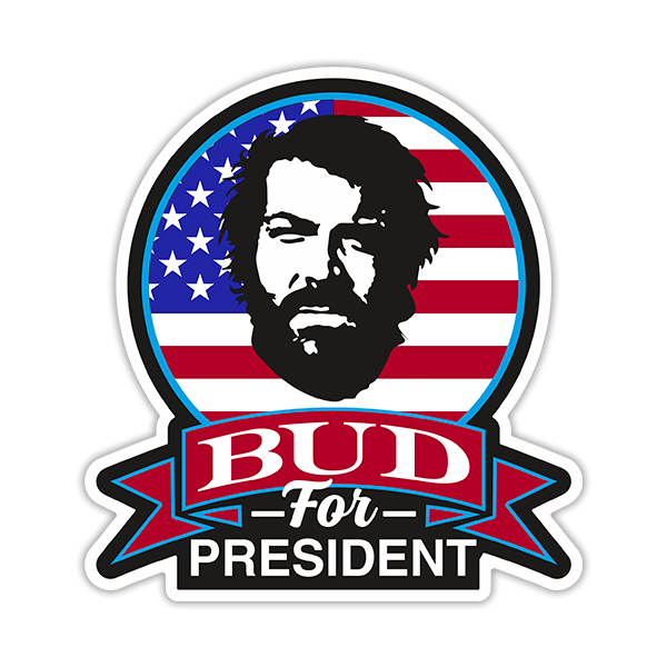 Autocollants: Bud for President 0