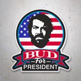 Autocollants: Bud for President 3