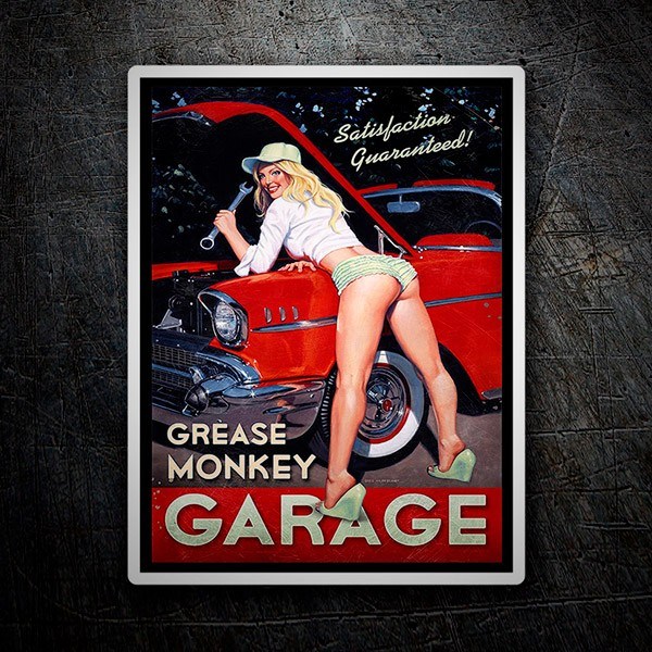 Autocollants: Grease Monkey Garage