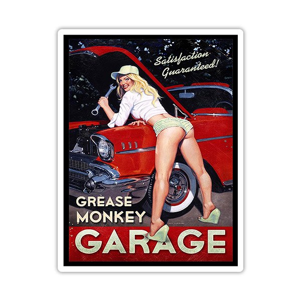 Autocollants: Grease Monkey Garage