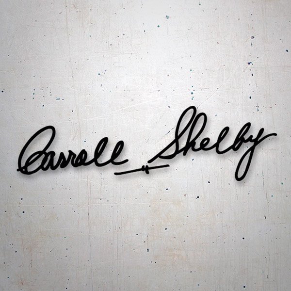 Autocollants: Signature Carroll Shelby