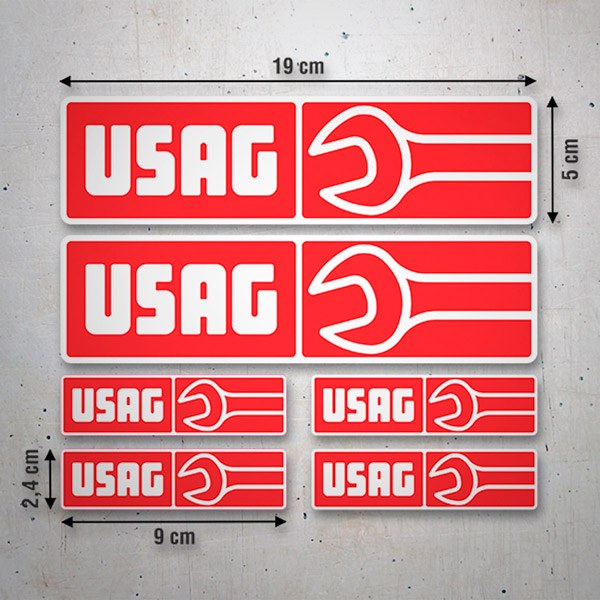 Autocollants: Kit 6X Usag