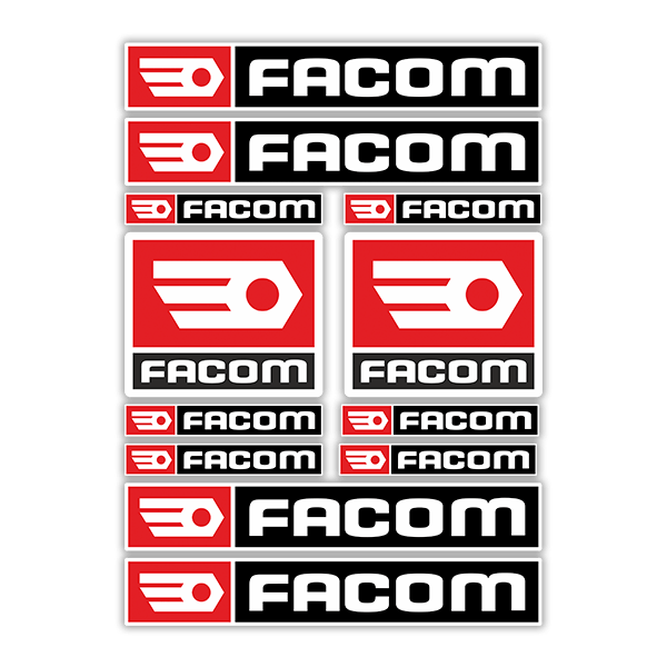 Autocollants: Kit 12X Facom