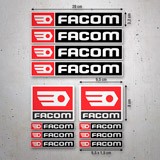 Autocollants: Kit 12X Facom 3
