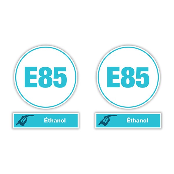 Stickers camping-car: Kit 2X E85 Ethanol