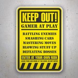 Autocollants: Keep Out! Gamer at Play II 3