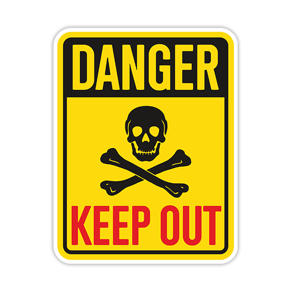 Autocollants: Danger Keep Out II