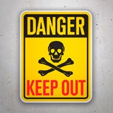 Autocollants: Danger Keep Out II 3