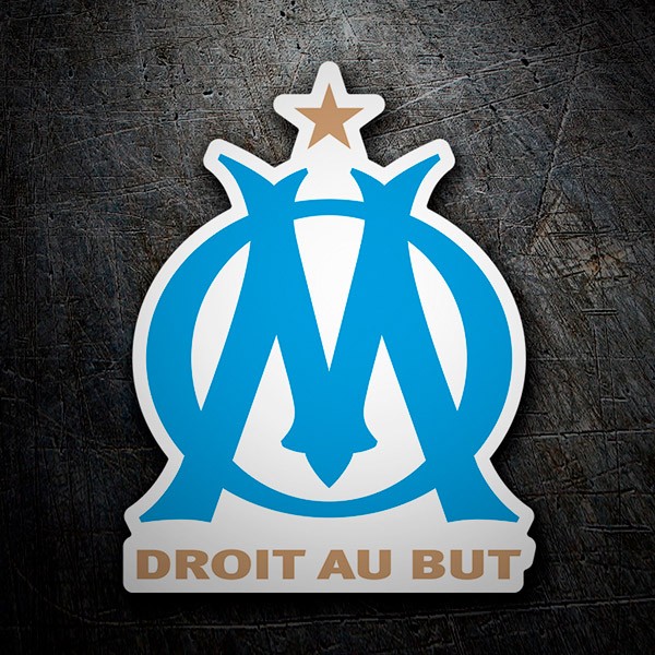 Autocollants: Olympique de Marseille Droit au But