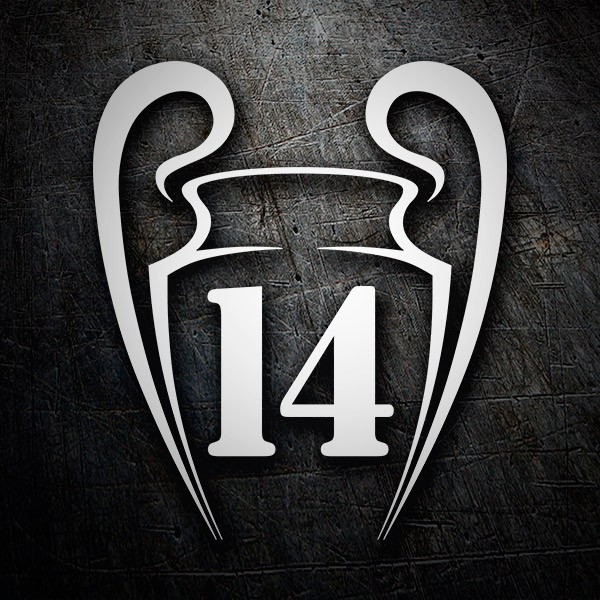 Autocollants: Real Madrid 14 Champions League