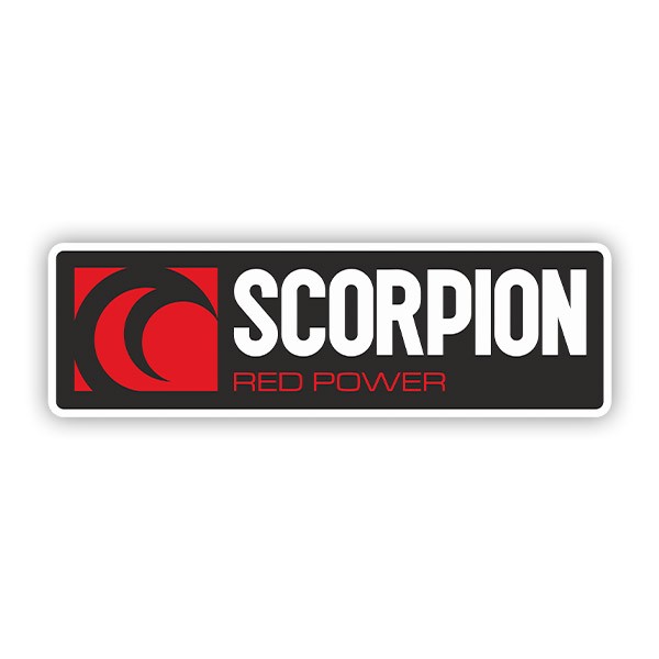 Autocollants: Scorpion red power