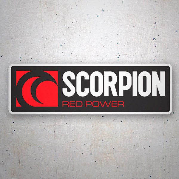 Autocollants: Scorpion red power