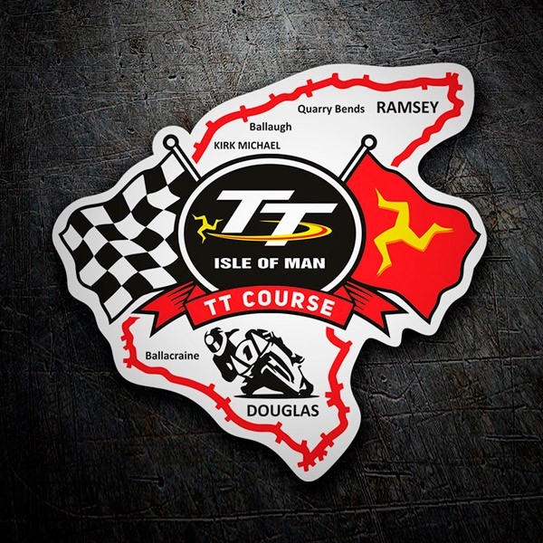 Autocollants: Isle of Man TT Course