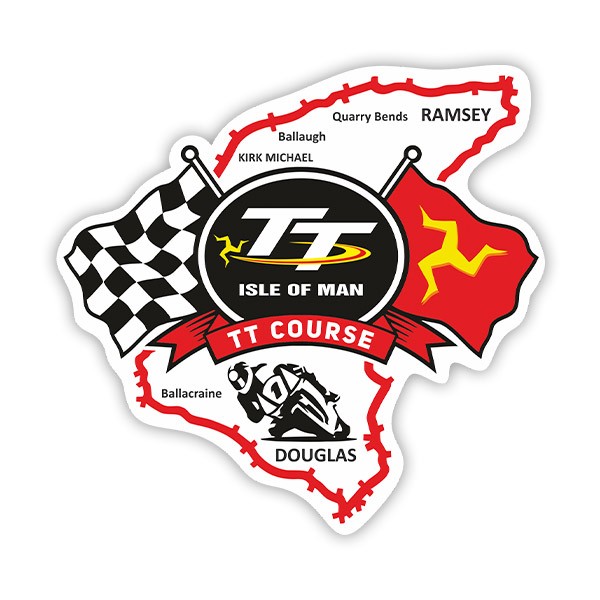 Autocollants: Isle of Man TT Course