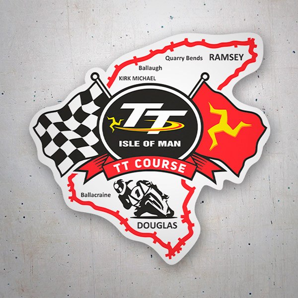 Autocollants: Isle of Man TT Course