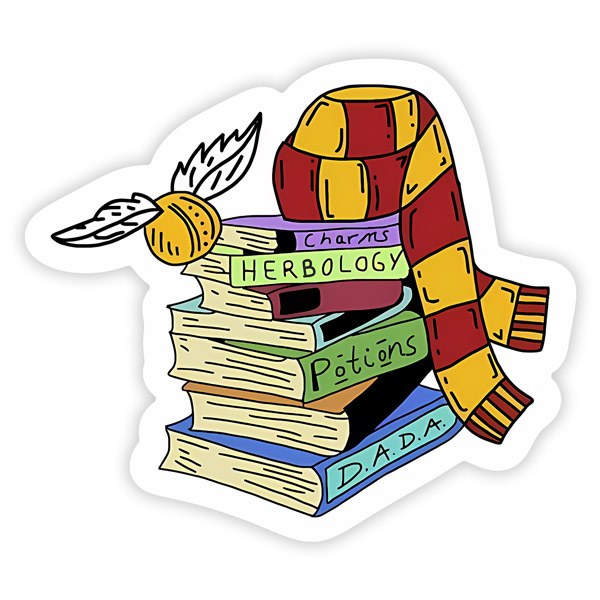 Autocollants: Livres de Hogwarts