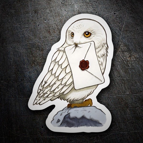 Autocollants: Hibou de Hogwarts