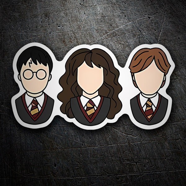 Autocollants: Harry, Hermione et Ron