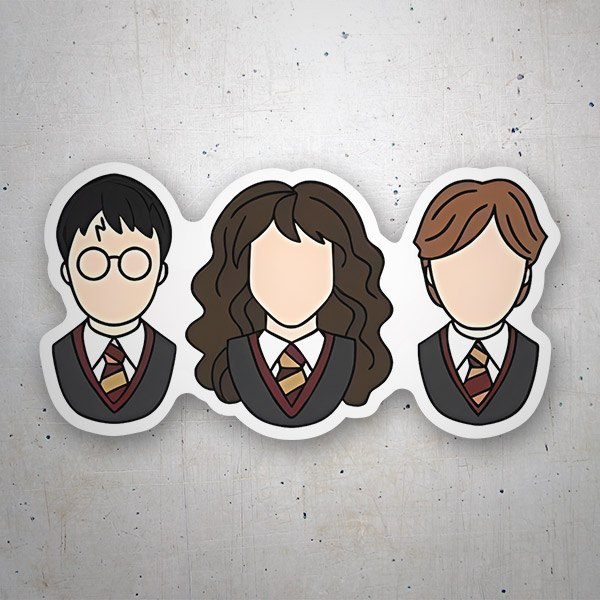Autocollants: Harry, Hermione et Ron