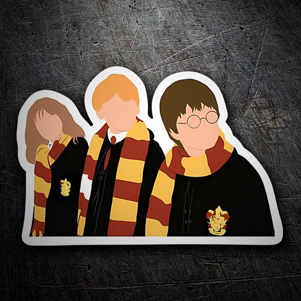 Autocollants: Harry, Hermione et Ron à Hogwarts