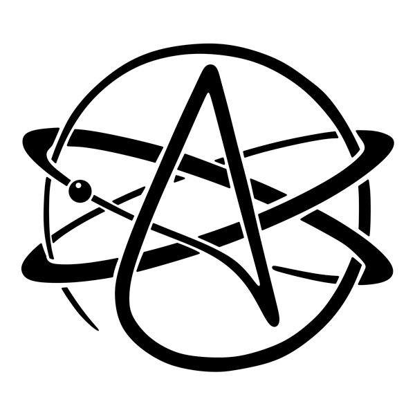 Autocollants: Symbole athée