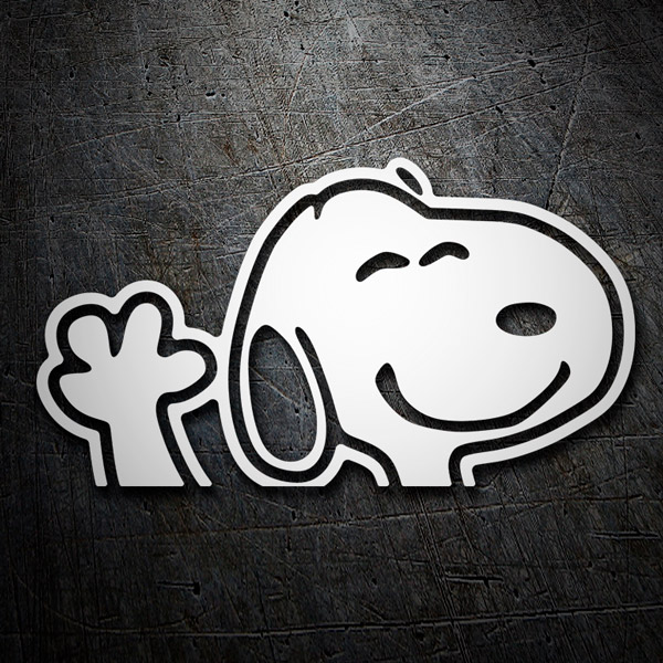 Autocollants: Snoopy fait un signe