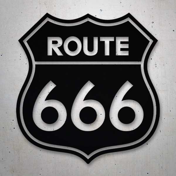 Autocollants: Route 666