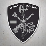 Autocollants: Armoiries de la Légion espagnole en noir et blanc  3
