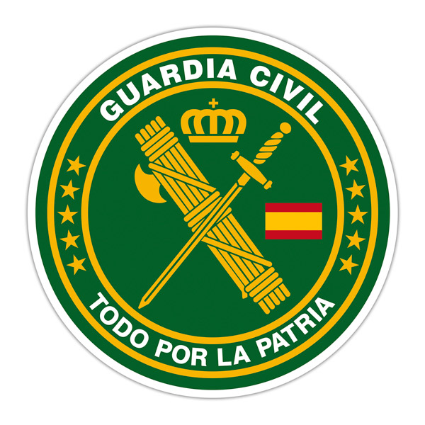 Autocollants: Guardia Civil - Tous pour la patrie