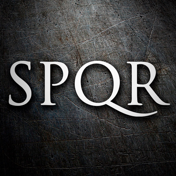 Autocollants: SPQR Sénat et peuple de Rome
