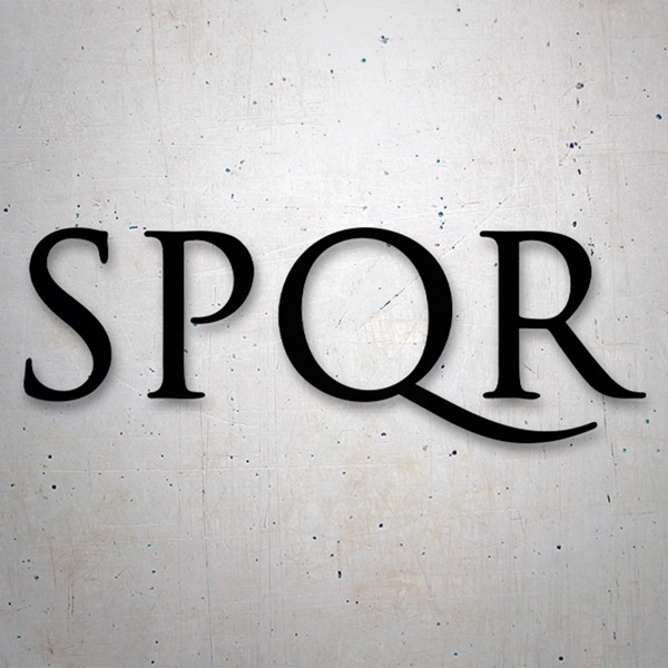 Autocollants: SPQR Sénat et peuple de Rome