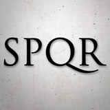 Autocollants: SPQR Sénat et peuple de Rome 2