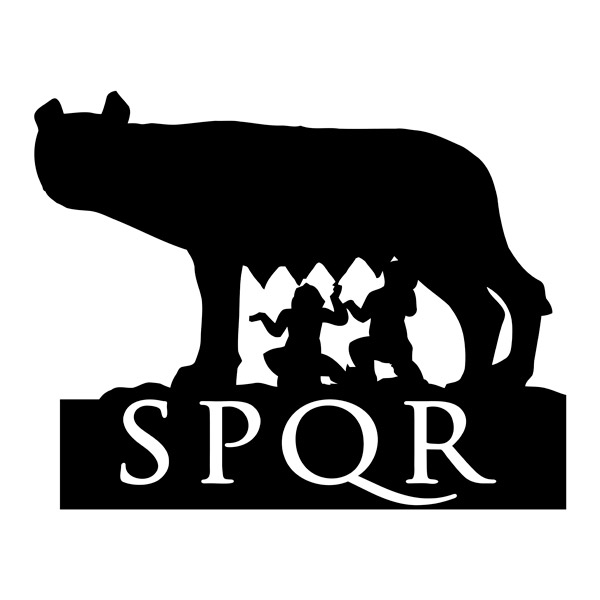 Autocollants: SPQR Loba, Romulus et Remus