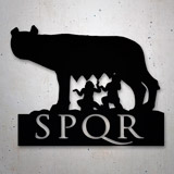 Autocollants: SPQR Loba, Romulus et Remus 2