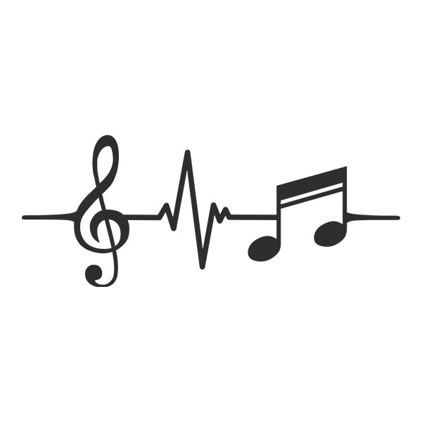 Autocollants: Notes Musicales Cardio
