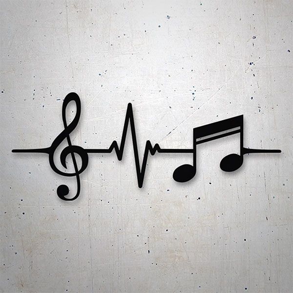 Autocollants: Notes Musicales Cardio