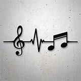 Autocollants: Notes Musicales Cardio 2