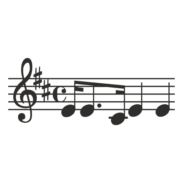 Autocollants: Partition Plusieurs Notes