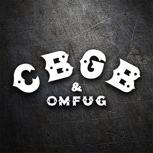 Autocollants: CBGB & OMFUG Retro