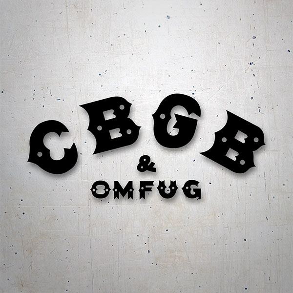 Autocollants: CBGB & OMFUG Retro
