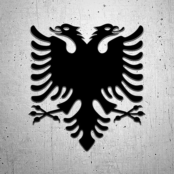 Autocollants: Écusson d'Albanie