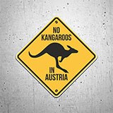 Autocollants: No kangaroos in austria 3