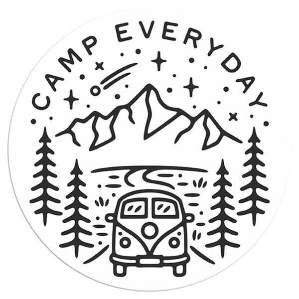 Autocollants: Camp Tous les jours Caravane