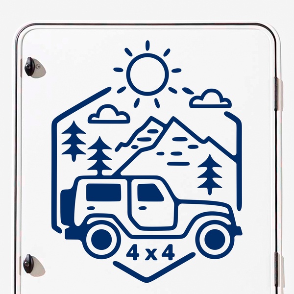 Autocollants: 4x4 Tout-Terrain