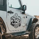 Autocollants: Jeep 4x4 2