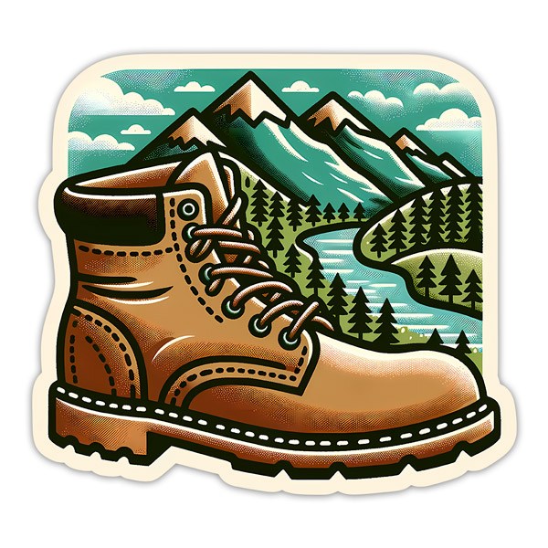 Autocollants: Bottes prêtes pour l'excursion
