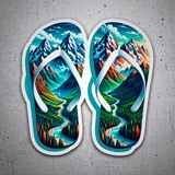 Autocollants: Sandales de montagne 3
