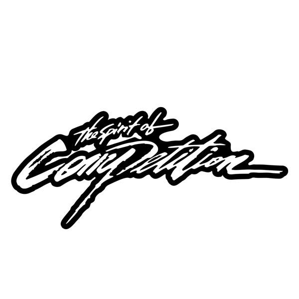 Autocollants: Spirit of Competition avec Lettres Stylis&eacute;es