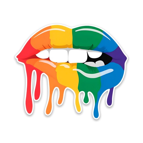 Autocollants: Lèvres LGTBI 2